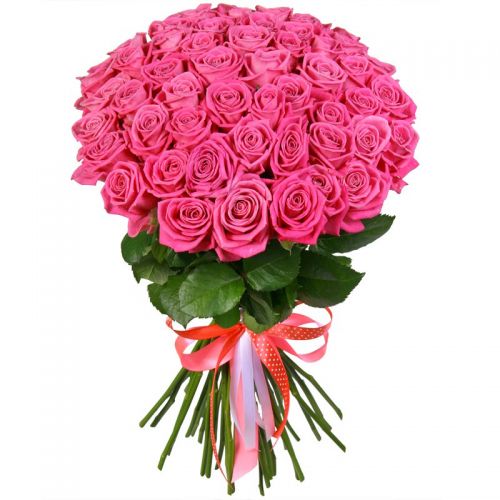 51-на розовая роза с доставкой по Ишимбаю